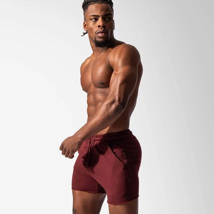 Jed North Motion 5" sweat short maroon