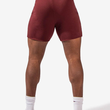 Jed North Motion 5" sweat short maroon