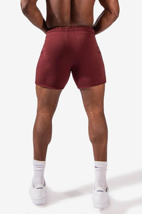 Jed North Motion 5" sweat short maroon