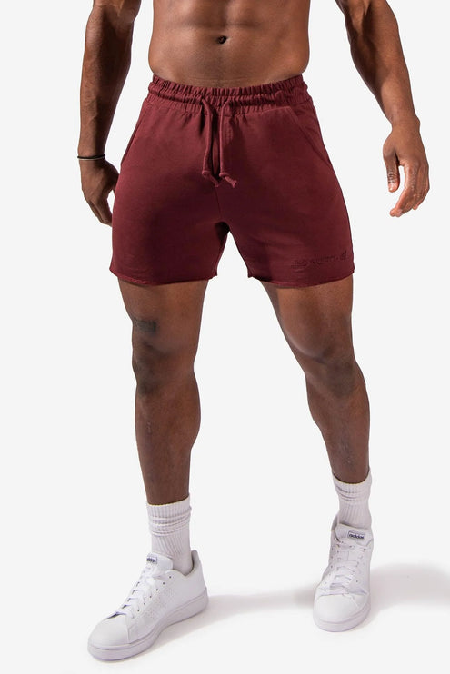 Jed North Motion 5" sweat short maroon