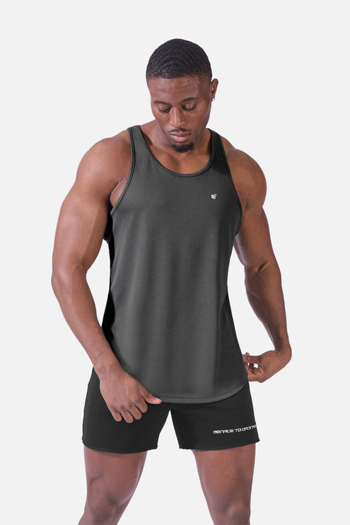 Jed North Microfiber Dri-fit tank dark grey