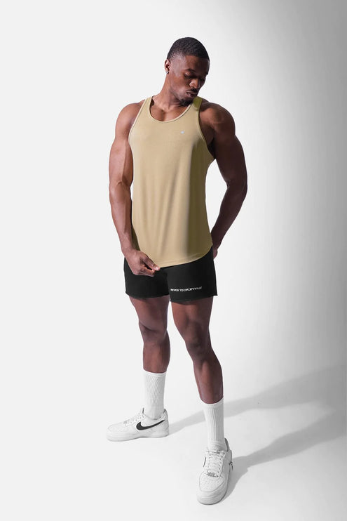 Jed North Microfiber Dri-fit tank khaki beige