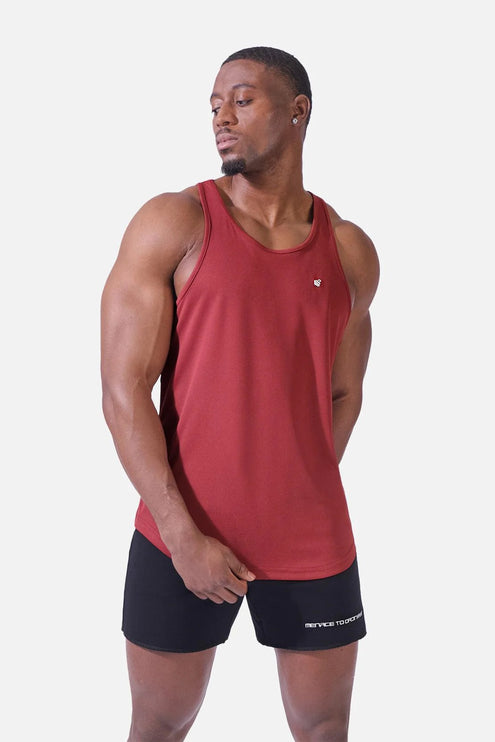 Jed North Microfiber Dri-fit tank maroon