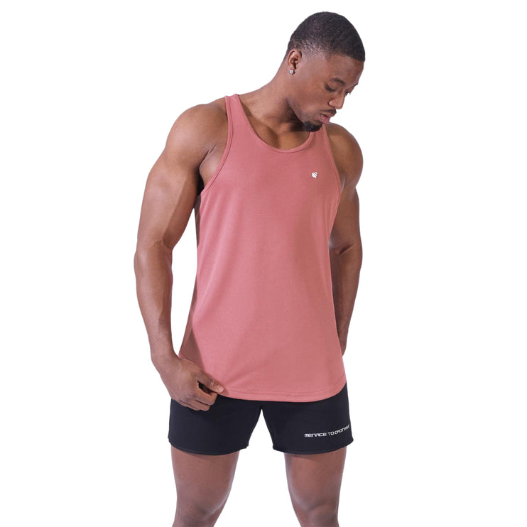 Jed North Microfiber Dri-fit tank salmon pink