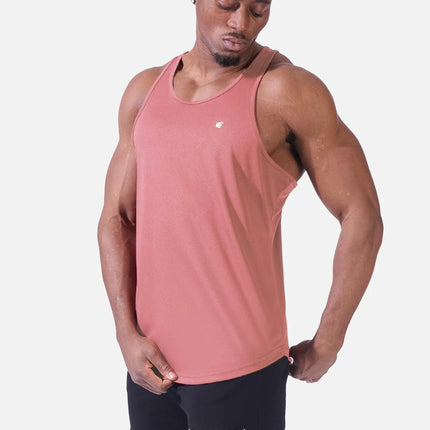 Jed North Microfiber Dri-fit tank salmon pink