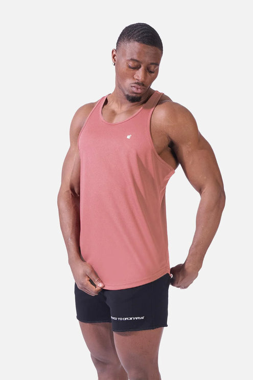 Jed North Microfiber Dri-fit tank salmon pink