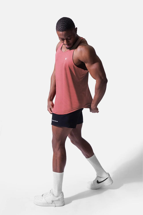 Jed North Microfiber Dri-fit tank salmon pink