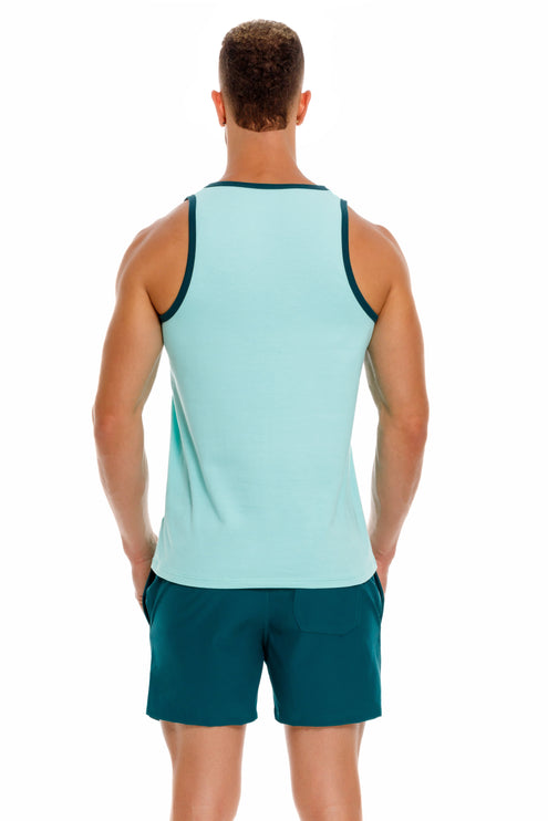 JOR Brixton cotton slim fit tank green