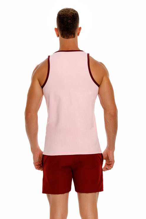 JOR Brixton cotton slim fit tank pink