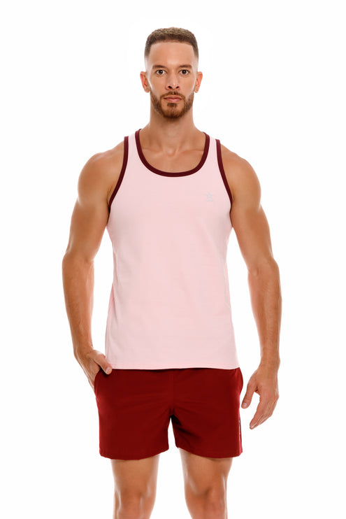 JOR Brixton cotton slim fit tank pink