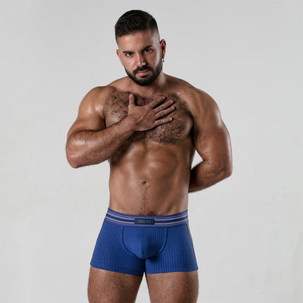 Locker Gear LK0124 ribbed cotton jockboxer blue