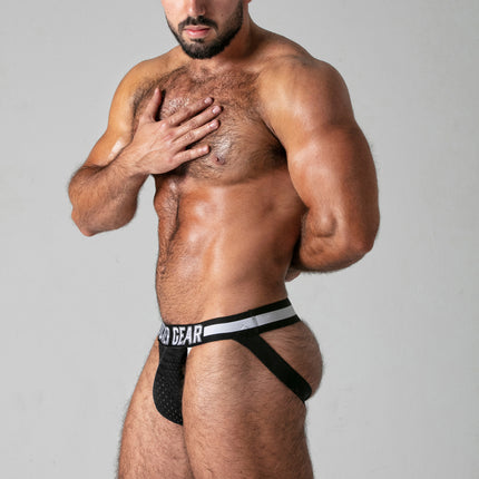 Locker Gear LK0526 enhancing mesh jockstrap black/white