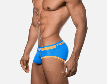 PUMP Cruise mesh brief blue – Egoist Underwear