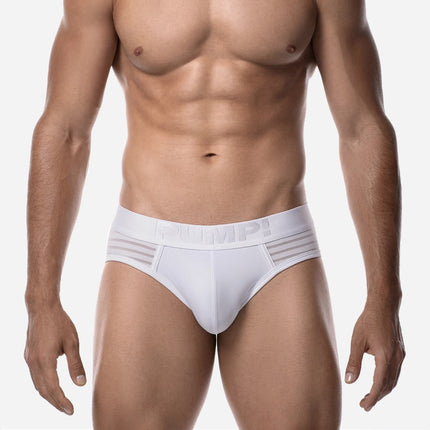 PUMP! Whisper mesh brief white