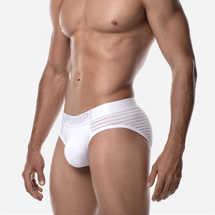 PUMP! Whisper mesh brief white