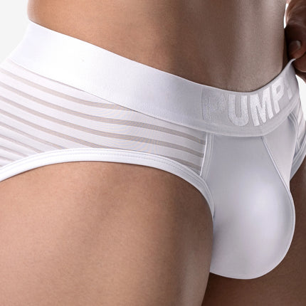 PUMP! Whisper mesh brief white