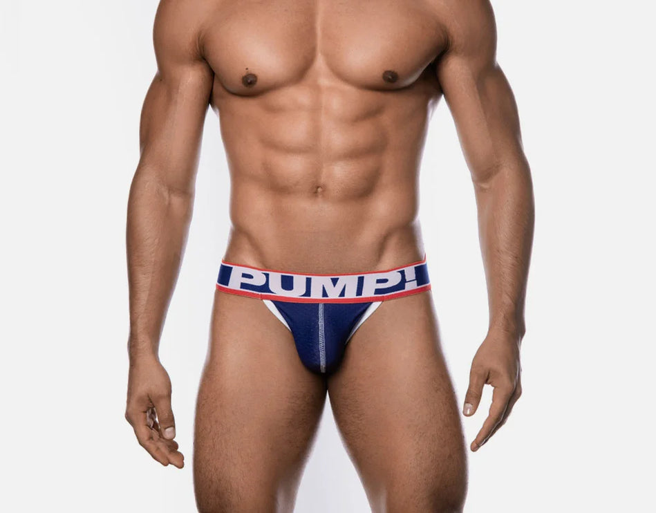 PUMP! Big League mesh jockstrap navy