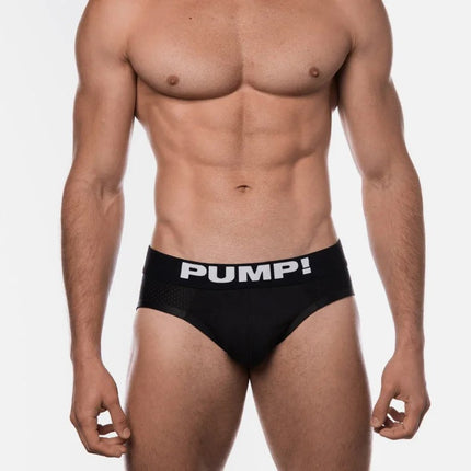 PUMP Black Classic mesh brief black