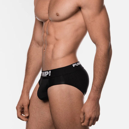 PUMP Black Classic mesh brief black