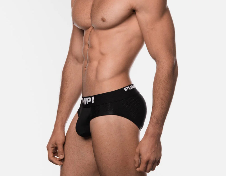 PUMP! Black Classic mesh brief black