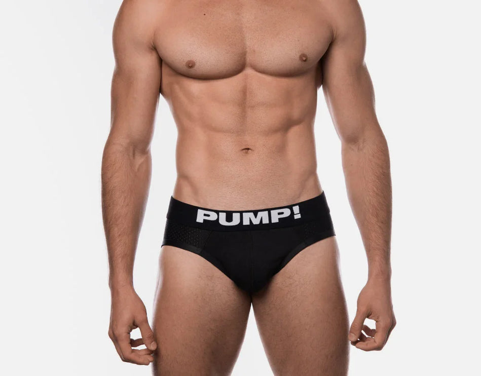 PUMP! Black Classic mesh brief black