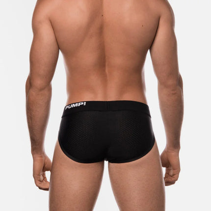 PUMP Black Classic mesh brief black