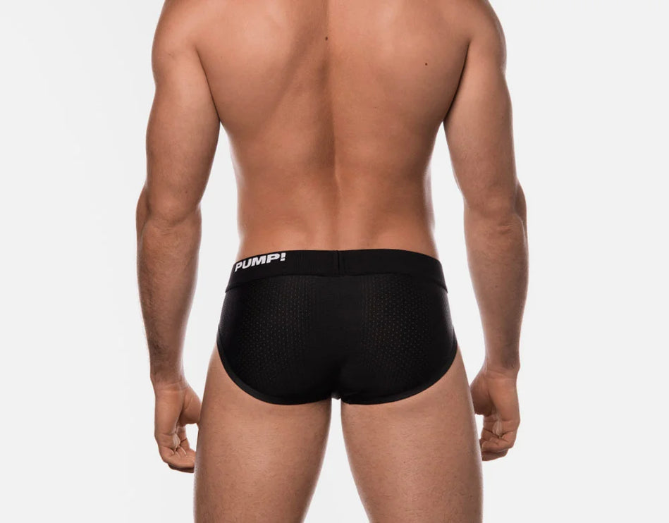 PUMP! Black Classic mesh brief black