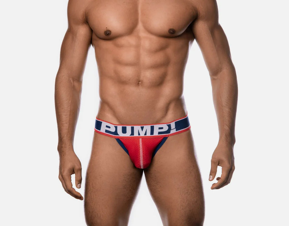 PUMP! Fever mesh jockstrap red