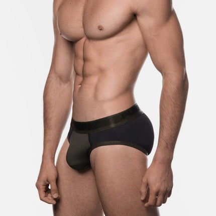 PUMP Military Ribbed brief army green