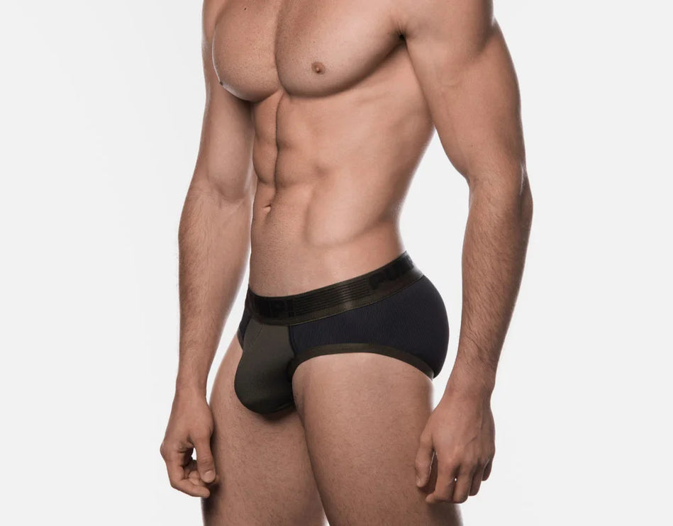 PUMP Military Ribbed brief army green