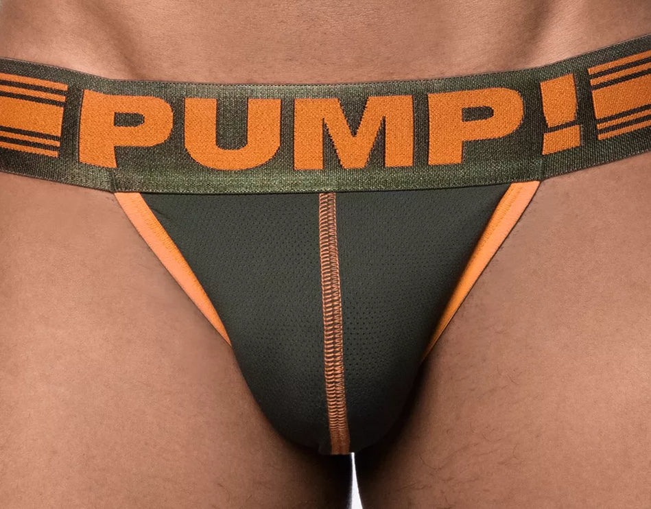 PUMP Squad jockstrap army green