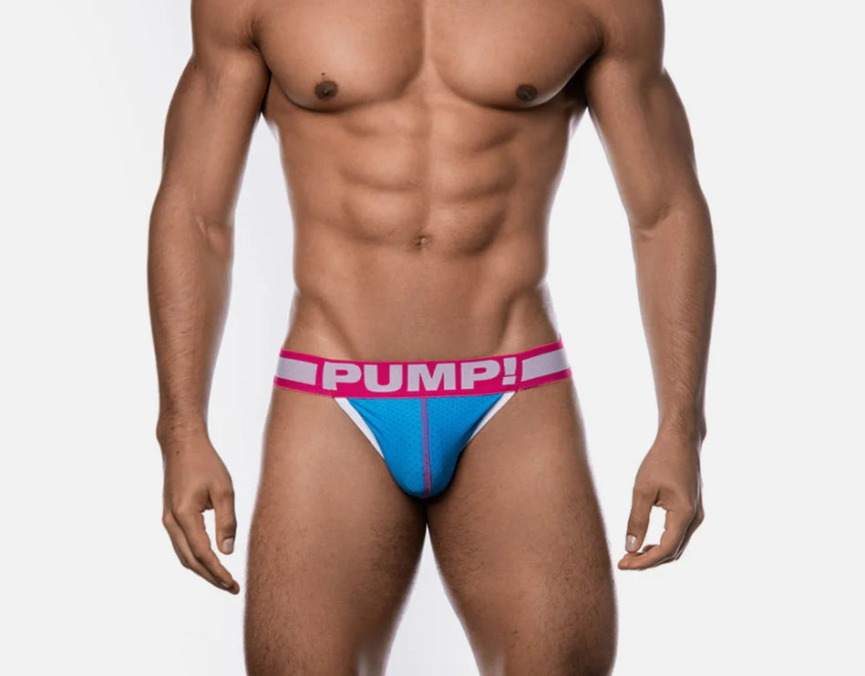 PUMP! Sugar Rush mesh jockstrap blue