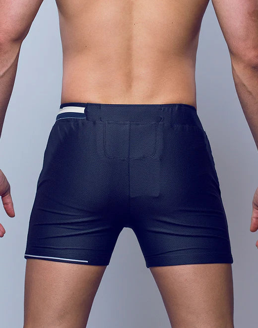 Supawear Full Lined 4" mesh short black onyx