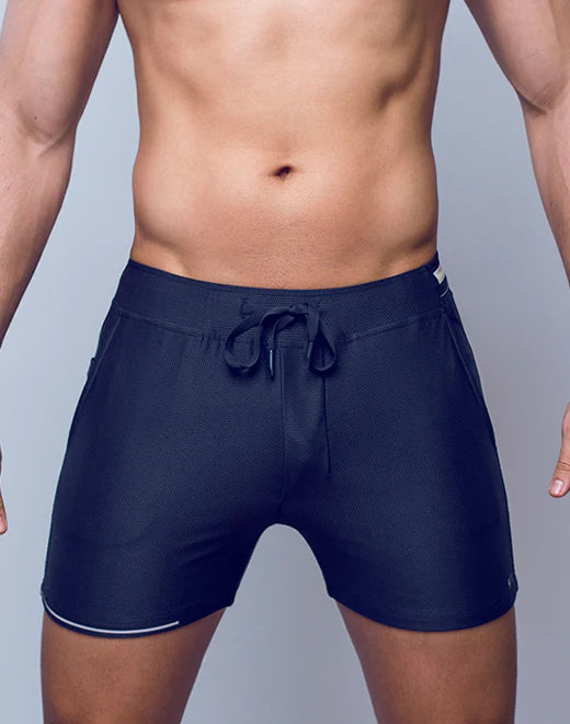 Supawear Full Lined 4" mesh short black onyx