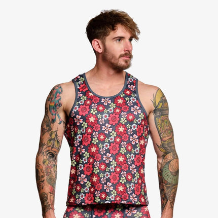 Skull & Bones Retro Floral tank