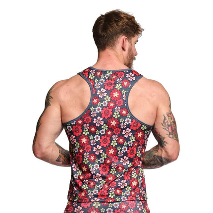 Skull & Bones Retro Floral tank