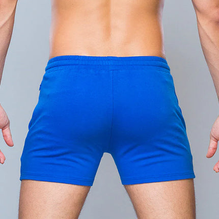 Supawear 4" cotton jersey short blue