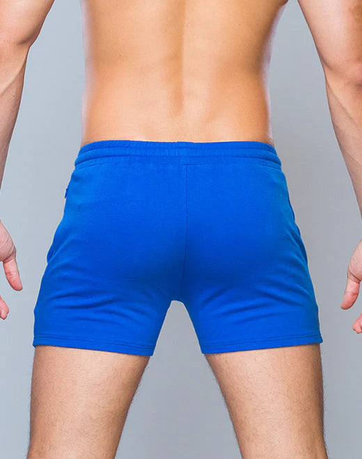 Supawear 4" cotton jersey short blue