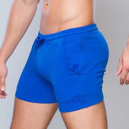 Supawear 4" cotton jersey short blue