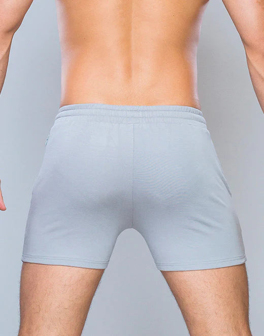 Supawear 4" cotton jersey short grey