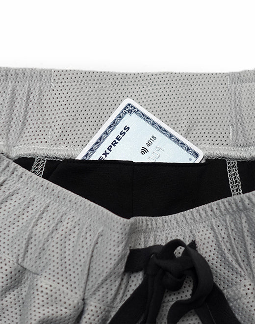 Supawear Full Lined 4" mesh short grey