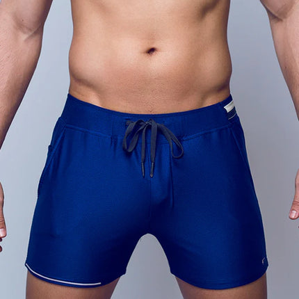 Supawear Full Lined 4" mesh short limoges blue