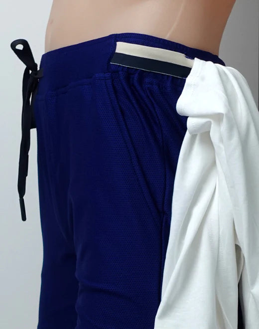 Supawear Full Lined 4" mesh short limoges blue