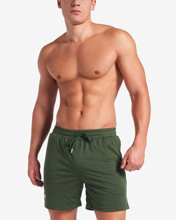 Teamm8 S.S.C 6" mesh short forest green