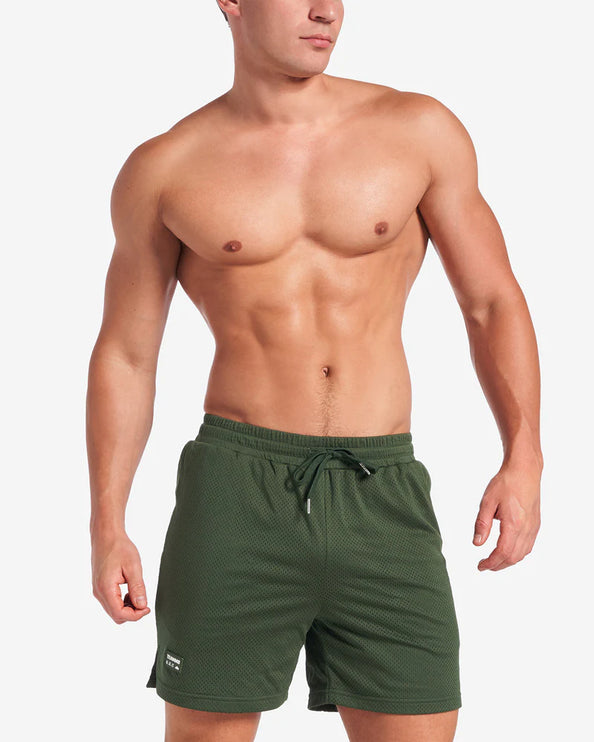 Teamm8 S.S.C 6" mesh short forest green