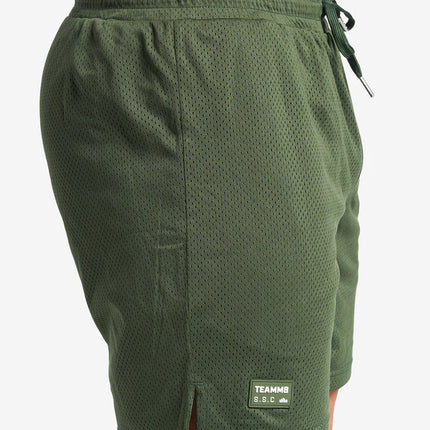 Teamm8 S.S.C 6" mesh short forest green