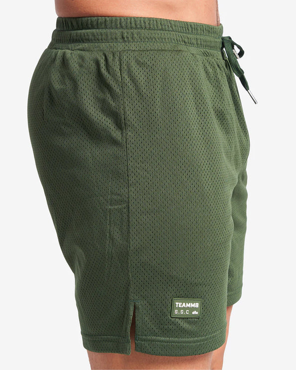 Teamm8 S.S.C 6" mesh short forest green