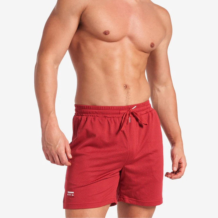 Teamm8 S.S.C 6" mesh short red