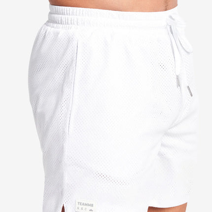 Teamm8 S.S.C 6" mesh short white