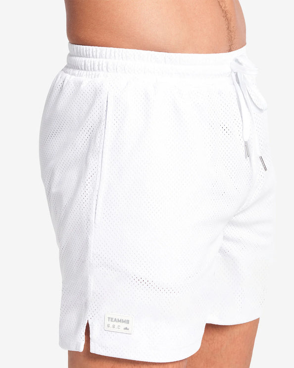 Teamm8 S.S.C 6" mesh short white